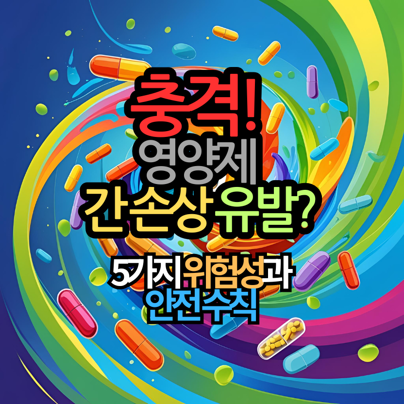 충격! 영양제 간 손상 유발 5가지 위험성과 안전 수칙