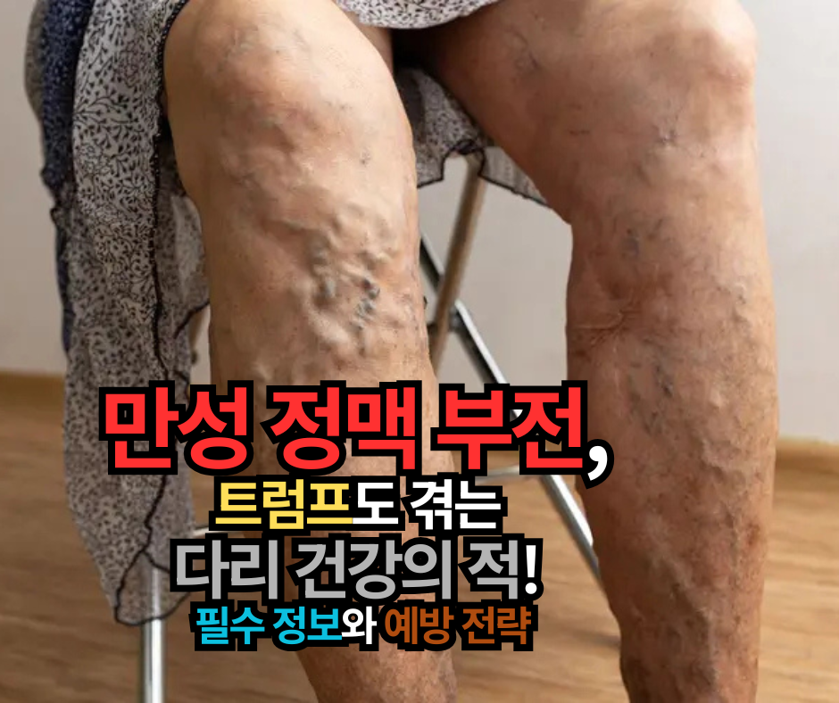만성 정맥 부전, 트럼프도 겪은 다리 건강의 적! 7가지 필수 정보와 예방 전략