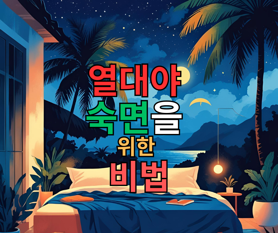 열대야 숙면을 위한 강력한 비법