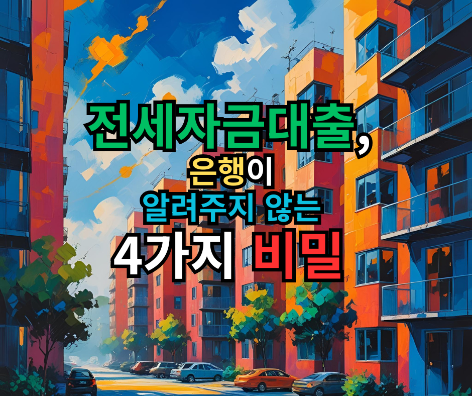 전세자금대출, 은행이 알려주지 않는 4가지 비밀