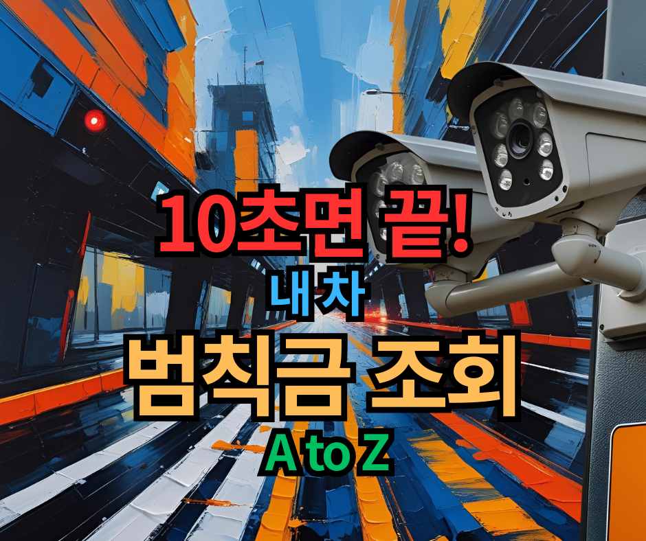 자동차 범칙금 과태료 조회, 차량번호로 10초 만에 해결하는 방법