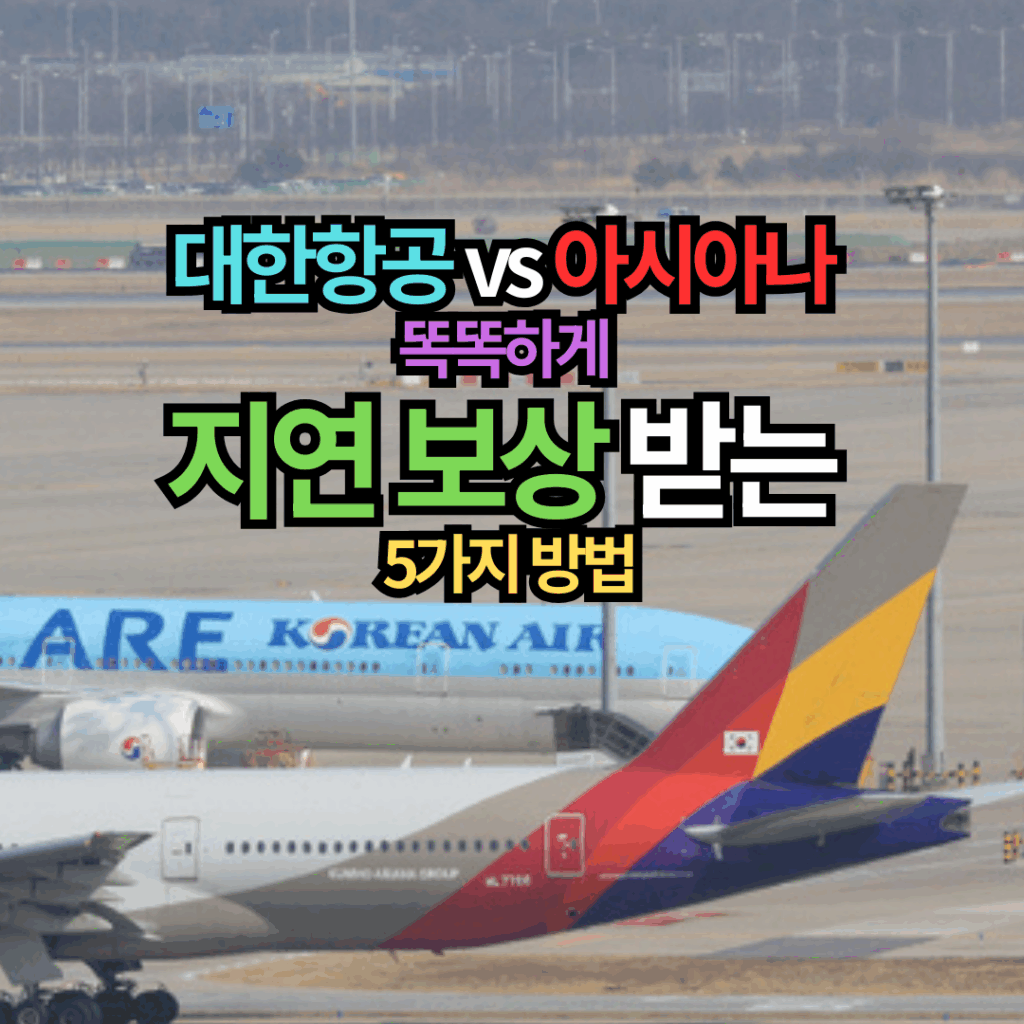 비행기 지연 보상 대한항공·아시아나항공 2025 최신 지침과 신청 방법 총정리
