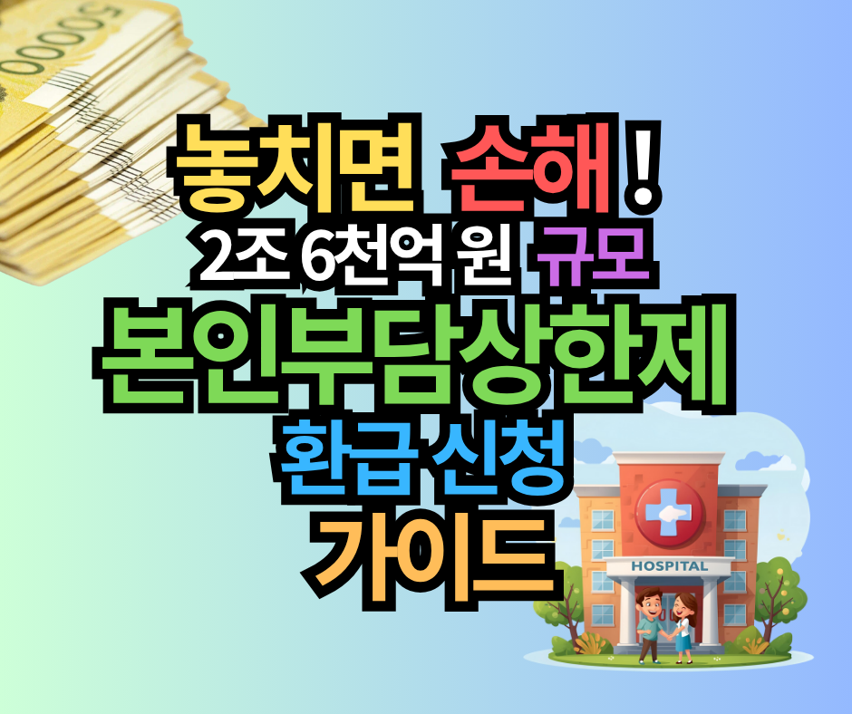놓치면 손해! 2조 6천억 원 본인부담상한제 환급 신청 가이드