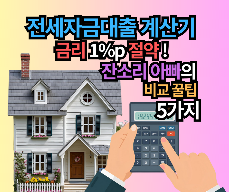 전세자금대출 계산기: 금리 1%p 절약하는 비교 꿀팁 5가지!