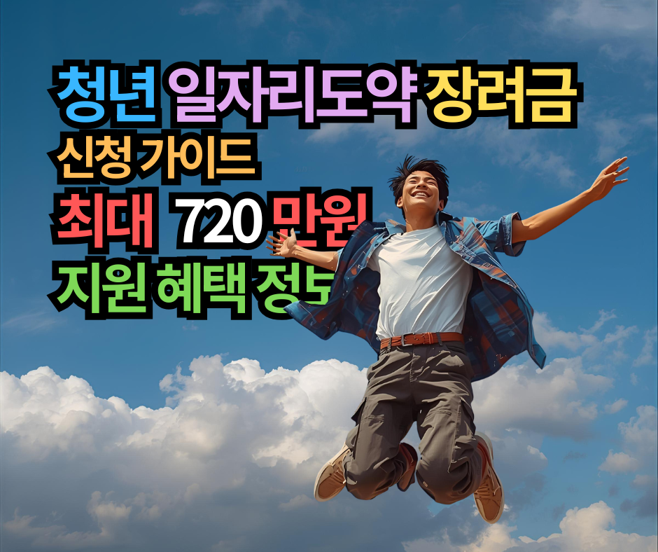 청년일자리도약장려금 신청 가이드, 최대 720만원 지원 혜택 정보