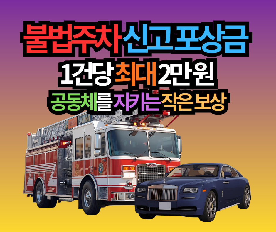 불법주차 신고 포상금 1건당 최대 2만 원, 공동체를 지키는 작은 보상