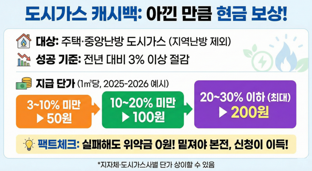 도시가스 캐시백 신청 2026년 환급금 받는 법: 난방비 절약의 모든 것