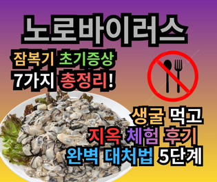 노로바이러스 잠복기 초기증상 7가지 총정리! 생굴 먹고 지옥 체험 후기 & 완벽 대처법 5단계
