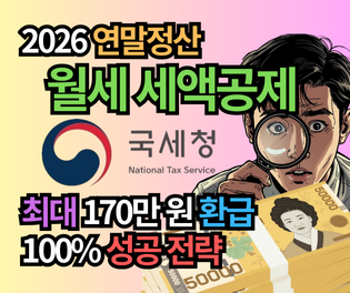 2026 월세 세액공제 신청법 총정리: 최대 170만 원 환급받는 100% 성공 전략