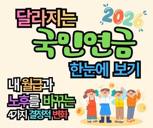 2026년 국민연금 개혁 총정리, 내 월급에서 0.5% 더 나간다면 얼마일까?