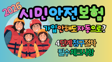 2026 시민안전보험, 가입 안 해도 자동으로? 4단계 절차와 필수 체크사항