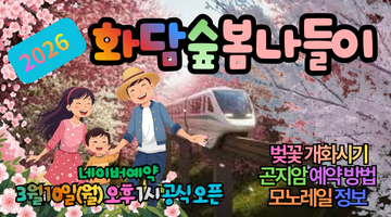 2026 화담숲 벚꽃 명소 개화시기 및 곤지암 네이버 예약 총정리