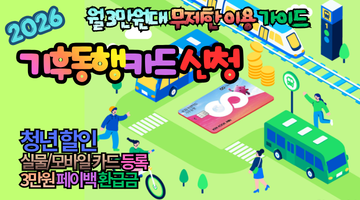 2026 기후동행카드 신청 및 3만원 페이백 환급금 받는 법: 월 3만원대로 무제한 이용 가이드