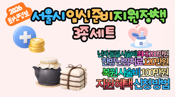 서울시 임신준비 지원 정책 3가지 완벽 정리 (2026년 최신판 최대 200만원 혜택)