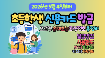 2026 초등학생 신용카드 발급 5가지 변화, 모르면 손해보는 최신정보 총정리