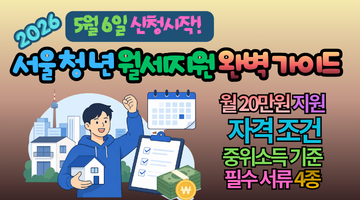 2026 서울 청년월세지원 신청방법 및 자격 요건 총정리, 놓치면 240만원 손해!
